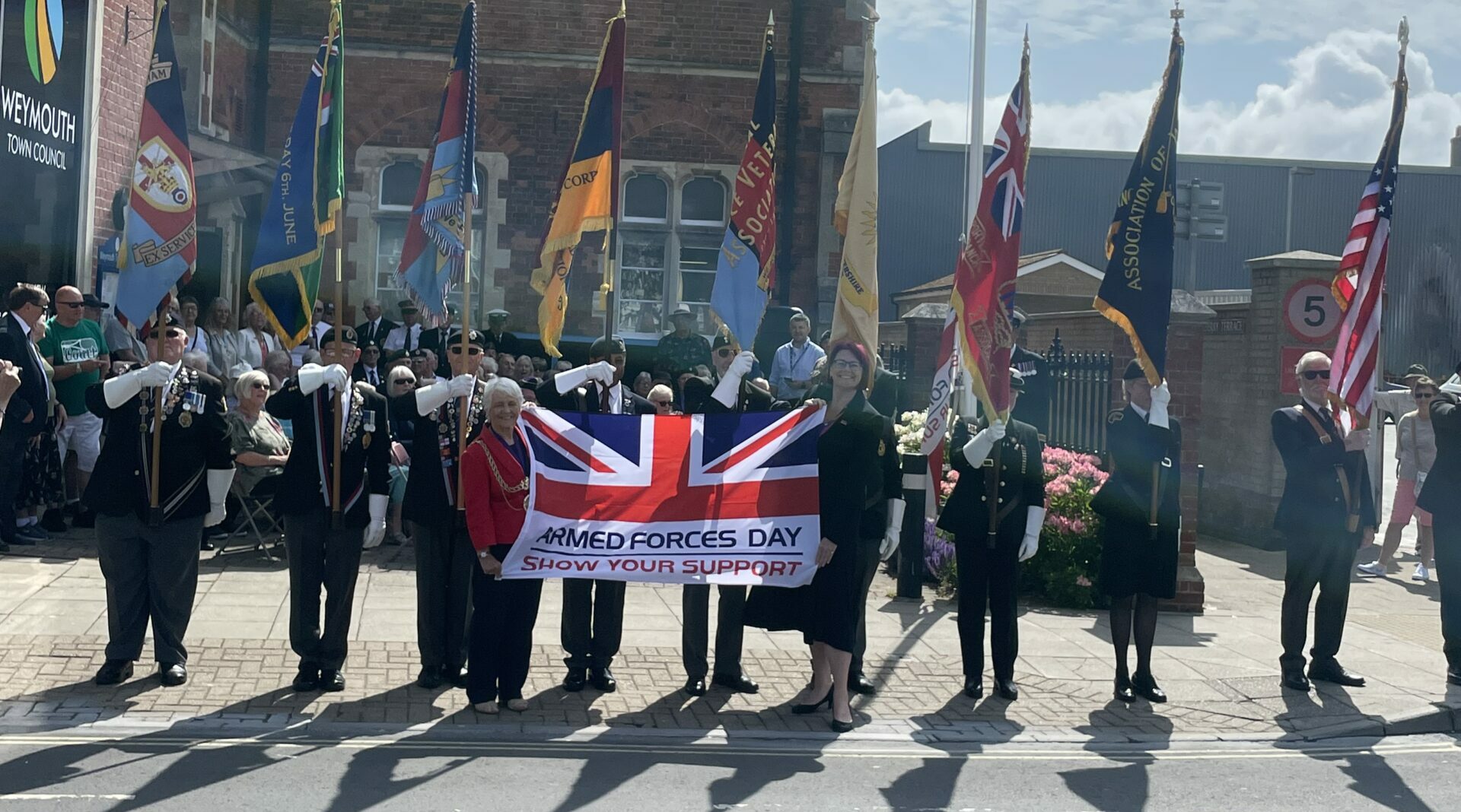 Armed Forces Weekend Finished With Flag Raising Service Weymouth Town   IMG 6472 Scaled E1687168351692 